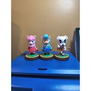 Nintendo Switch Animal Crossing Amiibo Figures Reese K.K. Slider & Cyrus 3 Pack